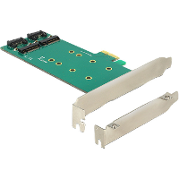 DeLOCK PCI Express Card > 2 x internal M.2 Key B 110 mm   Low Profile Form Factor adapter