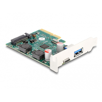 DeLOCK PCI Express x4 Card to 1 x external USB 10 Gbps Type C female + 1 x external USB 10 Gbps Type A female usb controller