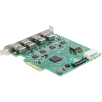 DeLOCK PCI Express x4 Card to 4 x USB 5 Gbps USB Type A Quad Channel interface kaart