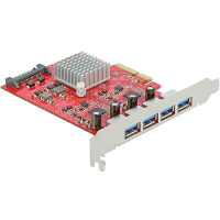 DeLOCK PCIe x4 > 4x extern USB A 3.2 Gen 2 usb controller