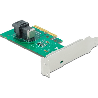 DeLOCK PCIe x4 Card naar 1x SFF 8643 NVMe Low Profile interface kaart