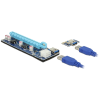 DeLOCK Riser Card PCI Express x1 > x16 met USB kabel