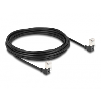 DeLOCK RJ45 Network Cable Cat.6A S/FTP Slim 90° downwards / downwards angled 5 m kabel