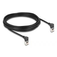 DeLOCK RJ45 Network Cable Cat.6A S/FTP Slim 90° upwards / upwards angled 5 m kabel