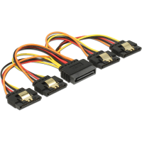 DeLOCK 15 pins SATA power naar 4x 15 pins SATA power kabel