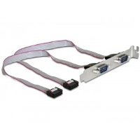 Slotbracket 2x serieel intern > 2x serieel extern