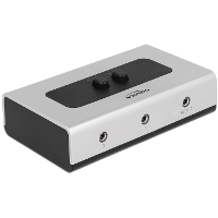 DeLOCK Switch Stereo Jack 3.5 Mm 2 port manual bidirectional