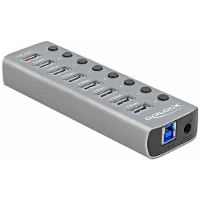 DeLOCK USB 3.2 Gen 1 Hub met 7 poorten usb hub