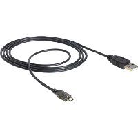 DeLOCK USB A > Micro USB B met LED kabel