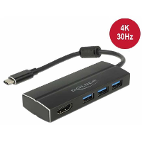 DeLOCK USB C 3.1 > 3X USB A 3.0 Hub + HDMI usb hub