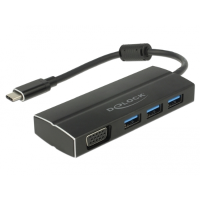 USB C 3.1 Type C > 3 x USB 3.0 Type A Hub + 1 x VG