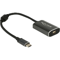 DeLOCK USB C (male) > Mini DisplayPort (female) met PD functie adapter