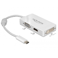 DeLOCK USB C > VGA / HDMI / DVI adapter