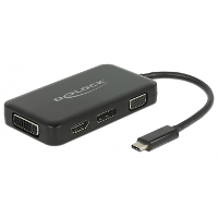 DeLOCK USB C > VGA / HDMI / DVI / DisplayPort adapter