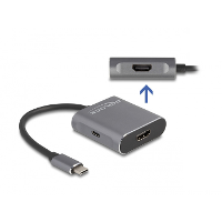 DeLOCK USB Type C Splitter (DP Alt Mode) to 2 x HDMI MST met USB Type C PD hdmi splitter