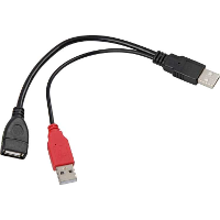 DeLOCK Y kabel 2x USB A 2.0 Male > 1 x USB A 2.0 Female splitterkabel