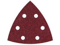 Wolfcraft 1850000 Deltaschuurpapier Met klittenband, Geperforeerd Korrelgrootte (num) 40 Hoekmaat 95 mm 5 stuk(s)
