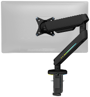 DELTACO GAMING RGB Single Monitor tafelbeugel 1 voudig 43,2 cm (17)   81,3 cm (32) Zwart Kantelbaar, Zwenkbaar, Draaibaar