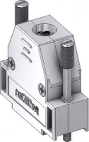 Deltron Connectors CTLM15M3 D sub behuizing Aantal polen: 15 Kunststof, gemetalliseerd 180 ° Metaal 1 stuk(s)