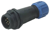Deltron Connectors DELKSP1311/P7I Ronde connector Stekker, recht Totaal aantal polen: 7 1 stuk(s)