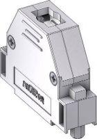 Deltron Connectors Deltron CTLM25RM3 D sub behuizing Aantal polen: 25 Kunststof, gemetalliseerd 180 ° Metaal 1 stuk(s)