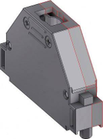 Deltron Connectors CTLM37RM3 D sub behuizing Aantal polen: 37 Kunststof, gemetalliseerd 180 ° Metaal 1 stuk(s)