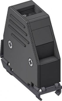 Deltron Connectors Deltron DCE 15 D sub behuizing Aantal polen: 15 Plastic 180 °, 45 ° Zwart 1 stuk(s)