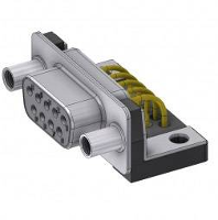 Deltron Connectors DTS 09 SYC M66UN D sub bus 90 ° Aantal polen: 9 Solderen, Pinnen 1 stuk(s)