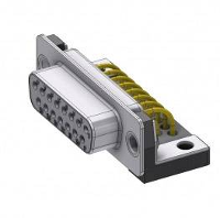 Deltron Connectors DTS 15 SYC M63UN D sub bus 90 ° Aantal polen: 15 Solderen, Pinnen 1 stuk(s)