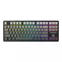 Delux KM87PRO Mechanisch Gaming Toetsenbord Drie modus Gasketstructuur Hot Swappable 87 toetsenlay out RGB Twee kleur In