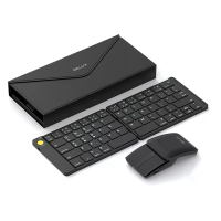 Delux MF10 Vouwbaar Toetsenbord en Muis Set Ultra Dun Draadloos Bluetooth Toetsenbord & Muis Combo 120 dagen Standby Mag