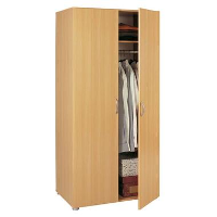 Demeyere kleerkast Zip met garderobestang   beukenkleur   51,7x81x168 cm   Leen Bakker
