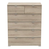 Demeyere ladekast Perfect   4 grote + 2 kleine lades   bruin   Leen Bakker