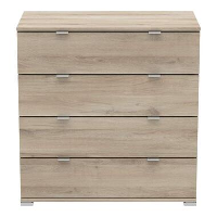 Demeyere ladekast Perfect   4 lades   bruin   Leen Bakker