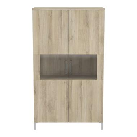 Demeyere wandkast Elance   eiken   140x79,8x38,2 cm   Leen Bakker