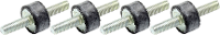 Dempingsrubber EXTRON Modellbau (Ã x l) 15 mm x 15 mm