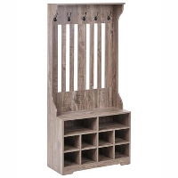 DENILIQUIM   Schoenenkast   Donkerbruin   Hout