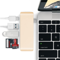 5 In 1 USB C Hub 3.0 Type C Charging Adapter Data Sync Card Reader For Apple MacBook Tablet