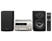 Denon: D M40 Dab Mini Systeem   Zwart / Zilver