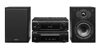 Denon: D F109c Mini Systeem   Zwart / Zwart