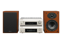 Denon: D F109n Mini Systeem   Zilver / Kersen