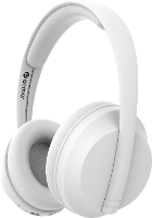 Denver BTH 235W On Ear headset Bluetooth, Draadloos Stereo Wit Headset, Volumeregeling, Afstandsbediening, Indicator voor batterijstatus Mobiele telefoon