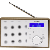 Denver DAB 46 Radio DAB+, VHF (FM) DAB+, FM Wekfunctie Wit