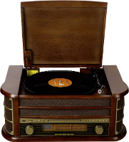 Denver MCR 50 USB platenspeler Hout