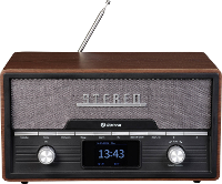Denver MDA 525DW DARK WOOD Radio DAB+, VHF (FM) Hout bruin (zijdemat)