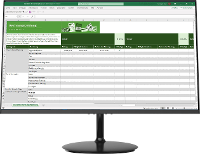 Denver MLE 2401 LED monitor 59.9 Cm (23.6 Inch) Energielabel A (A++   E) 1920 x 1080 pix 5 ms HDMI, VGA, Hoofdtelefoon (3.5 Mm jackplug) VA LED