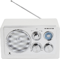 Denver TR 63W Radio AM, FM AUX Wit