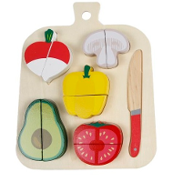 Speelgoed Groente & Fruit Snijset Hout
