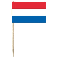 Cocktailprikkers   vlag Nederland   50x stuks   7 cm