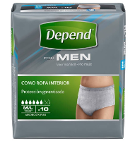 Depend Pants voor Mannen Normaal Maat S/M